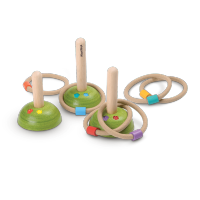 PLANTOYS MEADOW RING TOSS ของเล่นไม้ แปลนทอยส์ เกม โยนห่วง (3y+)