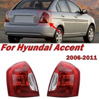 ไฟท้ายรถสัญญาณไฟเบรคไฟสำหรับ Hyundai Accent 2006-2011 92401-1E010 92402-1E010ไฟท้ายที่อยู่อาศัยไม่มีหลอดไฟ