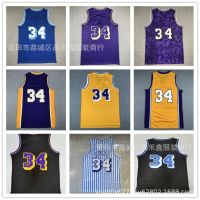 ♟❀ Lakers Jersey 34 ONeal West 42 James Worthy Vintage Embroidered Jersey