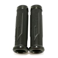 ✼ஐ Black 7/8 22mm Motorcycle Hand Grips Handle Rubber Gel Universal for Honda Kawasaki Yamaha Suzuki Ducati Aprilia Racing