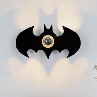 Creative cartoon children room corridor lamp of bedroom the head of a bed the stairs personality batman shadow wall lamp amazon ❤