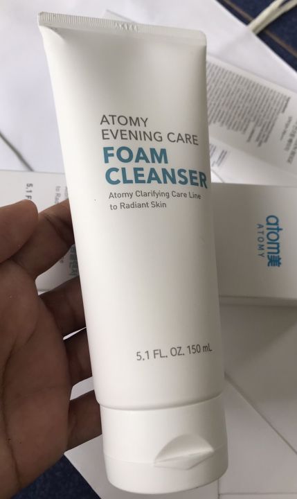 atomy-foam-cleanser-โฟมล้างหน้า-ทำความสะอาด-คุณภาพดี-อะโทมี่-อีฟนิ่ง-แคร์-โฟม-คลีนเซอร์-150-มล-จากเกาหลี-พร้อมส่ง