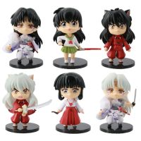 ZZOOI 10cm Q Version Anime Inuyasha Figure #1514 #1300 Change Face Sesshomaru PVC Action Figure Model Toys Collectible Model Toy Gift