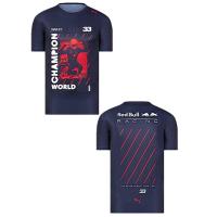 High quality stock 2021F1 Red Bull World Championship Commemorative Edition racing suit mens quick-drying short-sleeved T-shirt