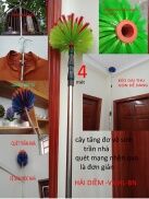 Chổi quét mạng nhện cây tăng đơ inox vệ sinh trần nhà đồ lau bụi trên cao