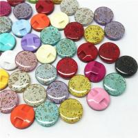 HOT 100pcs Round Resin Fashion Glitter Mixed Buttons 13mm for women 39;s clothes sewing baby button