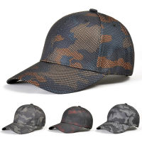 【cw】Outdoor Camouflage Baseball Cap Mens Tactical Camo Mesh Hats Breathable Military Hunting Snapback Hat New Trucker Sport Caps