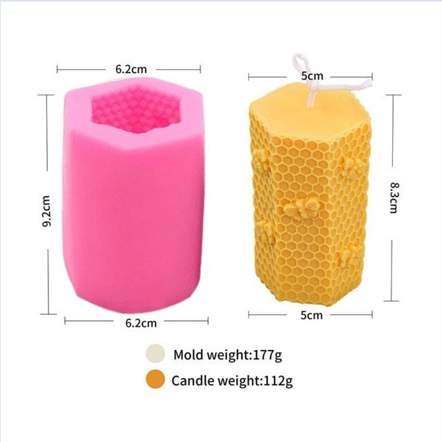 3d-honeycomb-bee-silicone-mold-handmade-scently-candle-resin-mold-diy-soy-wax-beeswax-soap-mould-home-decor-craft-valentine-gift