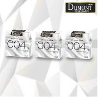 Dumont 004 จำนวน3 ชิ้น ถุงยางอนามัยแบบบาง ขนาด 52mm.