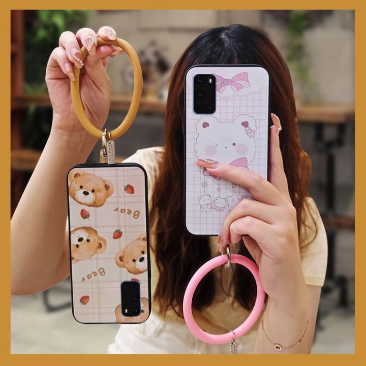 funny-cute-phone-case-for-samsung-galaxy-s20-sm-g980f-back-cover-ring-texture-couple-youth-ultra-thin-trend-dust-proof