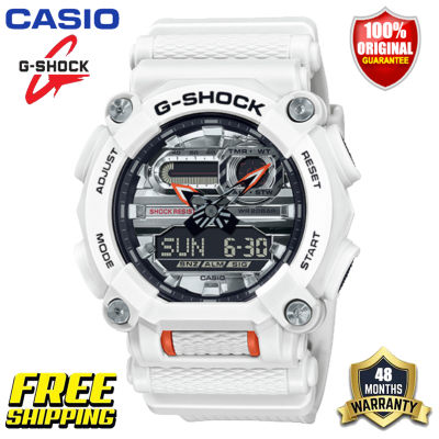 นาฬิกากีฬาผู้ชาย G-Shock GA900 ต้นฉบับ แสดงเวลาคู่ กันน้ำได้ถึง 200 เมตร กันกระแทกได้ โลกเวลา แสง LED อัตโนมัติ รับประกัน 4 ป GA-900AS-7APR (ใหม่แท้)
