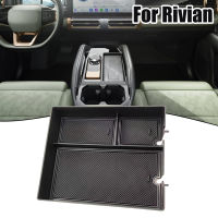 1ชิ้นที่เท้าแขนรถกล่องเก็บสำหรับ P RIVIAN R1SR1T คอนโซลกลางที่เท้าแขนกล่องเก็บดัดแปลงช่อง