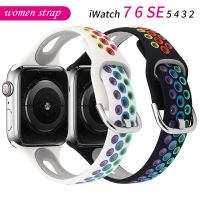 Tali Silikon Ramping untuk Jam Tangan Apple Ultra 49Mm Band 41Mm 45Mm Correa 38Mm 40Mm 44Mm Gelang Olahraga IWatch Seri 8 7 6 5 Se 4 3