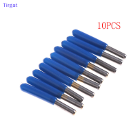 ?【Lowest price】Tirgat 10pcs 3.175mm carbide PCB แกะสลัก BITS เครื่องมือ CNC Router 10องศา0.1มม