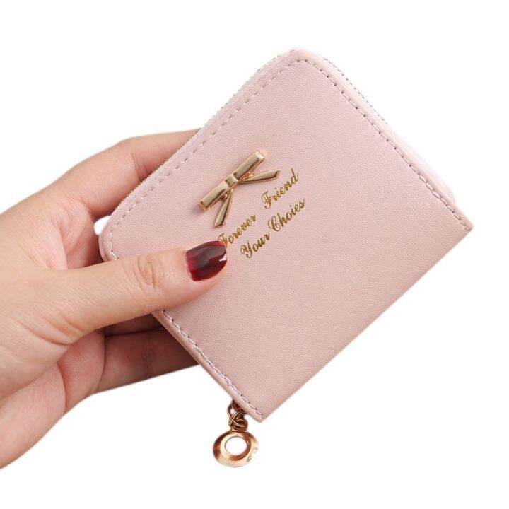 womens-zipper-coin-purse-multifunctional-short-card-holder-korean-bow-wallet