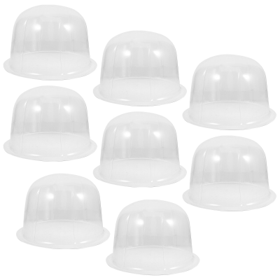 8 Pcs Coat Rack หมวกบรรจุอุปกรณ์ Monitor Stands Round Dome Pvc Holders Travel Universal Stand