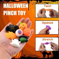 5Pcs Halloween Mochi Squishy Toy Themed Squishies Party Gifts Kawaii Cute Holiday Gifts For Kids Girls Boys