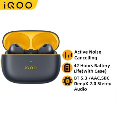 VIVO IQOO TWS 1 TWS Earphone Bluetooth 5.3 49dB Active Noise Cancelling True Wireless headset 42Hour Battery Life For IQOO 11S