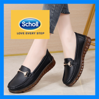 รองเท้าผู้หญิง Scholl Scholl รองเท้าแตะหนังของผู้หญิงรองเท้าสตรี Kasut Wanita รองเท้าแตะลำลอง Scholl รองเท้าแตะสตรี Scholl สำหรับผู้หญิง Scholl รองเท้าแตะโบฮีเมียผู้หญิงรองเท้าโบ้ทรองเท้าโลฟเฟอร์แบน