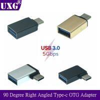 Right Angled 90 Degree USB 3.1 type c USB-C Type-C male to USB 3.0 USB 2.0 A Female OTG Adapter connector converter for Laptop