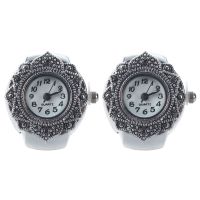 2X Tibetan Silver Flower Men Lady Finger Ring Watch 0.87 inch HOT