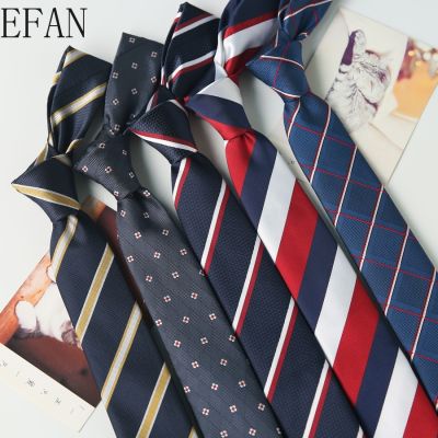 6cm New Skinny Men 39;s Ties Luxury Man Floral Dot Striped Plaid Neckties Hombre Gravata Slim Classic Business Casual Tie for Men