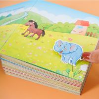 Books Childrens Sticker Book 2-6 Year Old Baby Paste Picture Early Education Puzzle Livros Livres Libro Moving Diy Will Cute