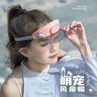 COD KKW MALL Lazy Head-mounted Leadless Sun Protection Fan Hat USB Charging Small Portable Portable Outdoor Large懒人头戴式无叶防晒风扇帽子USB充电小型便携随身户外大风力扇帽4.14