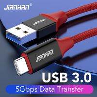 HOT weime428 - / JianHan USB 3.0 Type C สายเคเบิ้ลสำหรับ Samsung Galaxy S10 S9หมายเหตุ8 9 Xiaomi 3A USB C อย่างรวดเร็วชาร์จสายเคเบิลข้อมูลสำหรับหัวเว่ย P10 P20 Pro