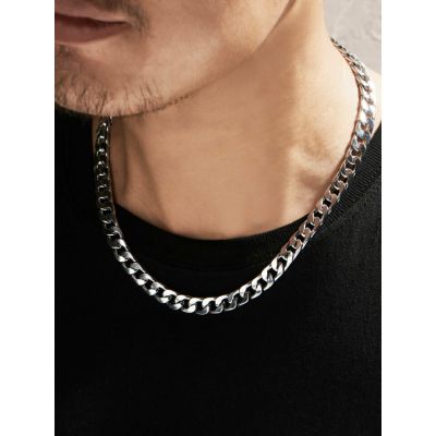 สร้อย แฟชั่น สร้อยคอลายโซ่ผู้ชาย Chain Necklace for Men （A12-01-1）