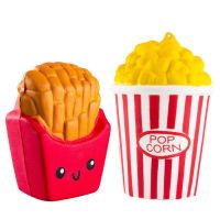 （A Decent） น่ารัก KawaiiFrench Fries Squishy สีสัน SkuishySlowSoft หอมเด็ก FunSquishies ของเล่น