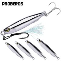 【hot】№ PRO BEROS Japan Plating Metal Cast Jig 15/20/30/40g Casting Jigging Sea Bass Fishing Artificial Bait Tackle