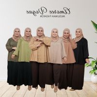 COD dhdfxcz 4904 Amoree Plus Size 42 to 54 size Daily Viral Baggy Silk Premium Quality Muslimah Blouse Kemeja Or Pregnant Women