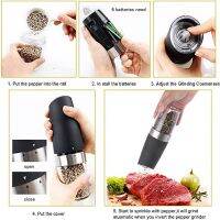 Electric Pepper Mill Herb Coffee Grinder Automatic Gravity Induction Salt Shaker Grinders Machine Kitchen Herb Spice Mill Tools