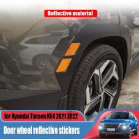 For Hyundai Tucson NX4 2021 2022 Door Wheel Eyebrow Reflective Material Exterior Modification Sticker Decoration