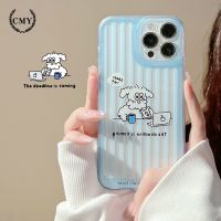 เคสโทรศัพท์มือถือ ซิลิโคนนิ่ม tpu ลายการ์ตูนสุนัข สําหรับ iphone 11 12 13 14 pro max mini XR XS 7 8 plus