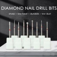 Professional Diamond Nail Drill Bits 3/32 Sander Nail Tips for Manicure Gel Polish Remover Cutters Head to Nails Shape Tools