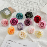 【cw】100Pcs Artificial Flowers Fake Rose Head Christmas Wreath Decoration for Home Wedding Party Scrapbook Bride Accessory Silk Peony