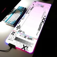 ▩◄ↂ Printstream RGB Gaming Mousepad Big LED Gamer Mousepads Desk Mat Luminous Mouse Pad Large Keyboard Mats Rug With Backlit