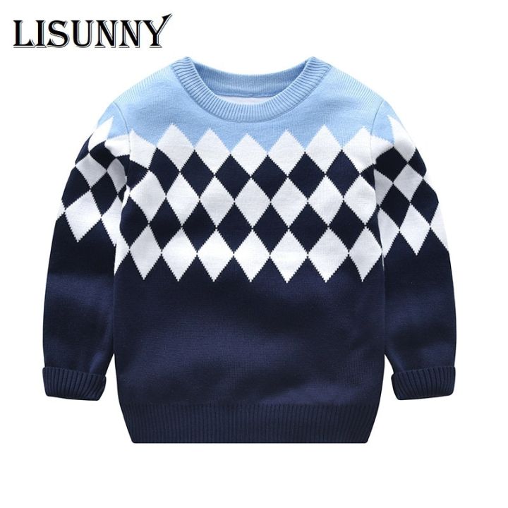 2023-new-autumn-winter-hedging-thick-long-sleeved-sweater-children-sweater-boys-cotton-pullover-boy-baby-sweater-for-3-9-years
