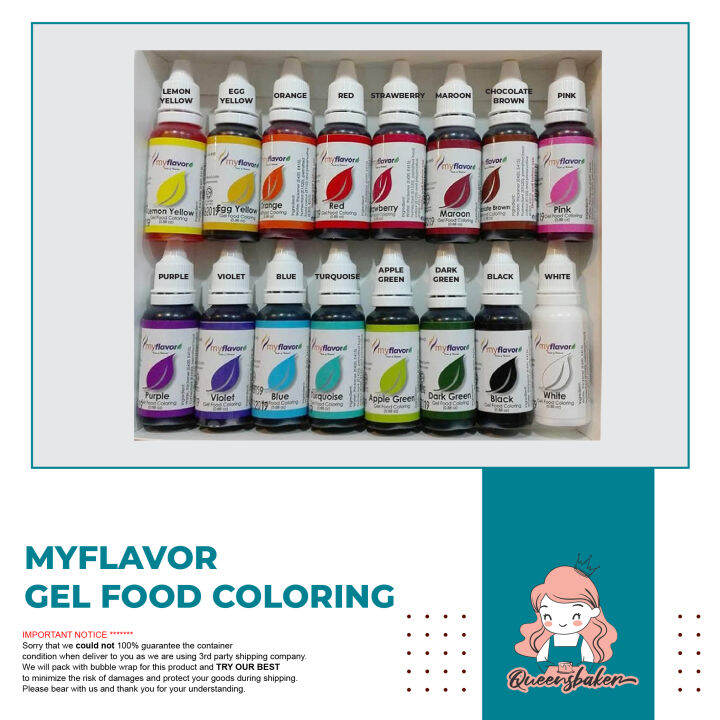 My Flavor Gel Based Food Coloring Edible Food Colouring Lazada