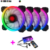 Bộ 4 Quạt Tản Nhiệt, Fan Case Coolmoon Ver 2 Led RGB Dual Ring