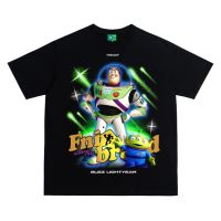 ฤดูร้อนใหม่เสื้อยืดแขนสั้น Unisex บัซ Lightyear พิมพ์ผ้าฝ้ายสำหรับคู่รัก