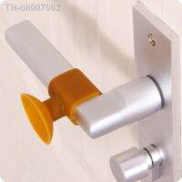 ☍✤☢  Practical Door Handle Silicone Anticollision Sucker Home Door Protecting Pad Mute Silencer Suction Door Stops Mats 1PC