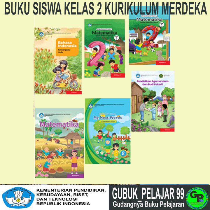 Buku Paket Siswa Kurikulum Merdeka K21 Kelas 2 SD/MI B.indonesia, B ...