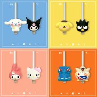 Universal Kawaii Kuromi Hellokts My Melody Anime pelindung kabel Data boneka kartun kabel pengisi daya pelindung lengan mainan hadiah