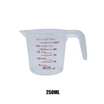 Plastic Transparent Measuring Cup 250/500/1000ml Jug Pour Spout Surface  Kitchen Supplies Accessories for Caking Baking Tools