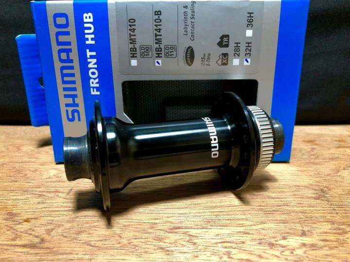 Shimano MT410-B E-Thru 15x110 Boost Front 32H Centerlock Hubs (100% ...