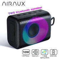 AirAux AA-WM2 10วัตต์ TWS บลูทูธ V5.1ลำโพง360 ° สเตอริโอ2000มิลลิแอมป์ชั่วโมงแบตเตอรี่ RGB แสงมินิลำโพงไร้สาย