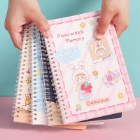 [Hagoya Stationery Stor] 4ชิ้น A5การ์ตูนม้วนโน๊ตบุ๊คน่ารักสาววารสารโน๊ตบุ๊ค Kawaii ไดอารี่ S Ketchbook อุปกรณ์สำนักงานอุปกรณ์การเรียนโน๊ตบุ๊ค